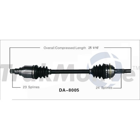 Surtrack Axle Cv Axle Shaft, Da-8005 DA-8005
